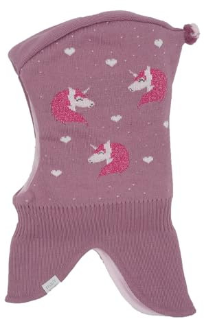 maximo Mini Girl-Schlupfmütze Jacquard Einhorn Made in Germany