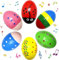 6 Piezas Shaker de Huevo, Huevo de Percusión, Maracas de Huevo Colorido,Juguetes Musicales de Percusión para Favores de Fiesta, Suministros de Premios en El Aula, Caza de Pascua