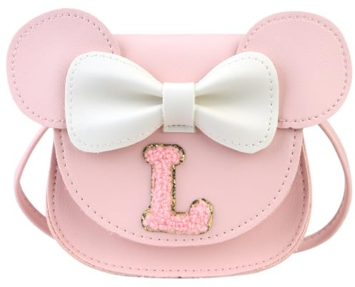 Ondeam Toddler Purse Girl Gifts,Birthday Gifts for Girls 3-7 Toys for Ages 2-5 Lovable Mouse Ears Kid wallet Shoulder Handbag