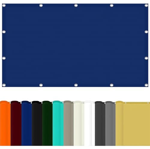 Tenda da Sole per Esterno 2.1 x 2.7 m Antivento, Alta Protezione Solare Rettangolo Quadrato Tendalino con Kit di Fissaggio per Esterno e Terrazza, Piscina, Blu