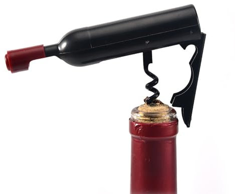 Pompe à air de sécurité avec coupe-capsule, tire-bouchon en acier inoxydable, facile à utiliser