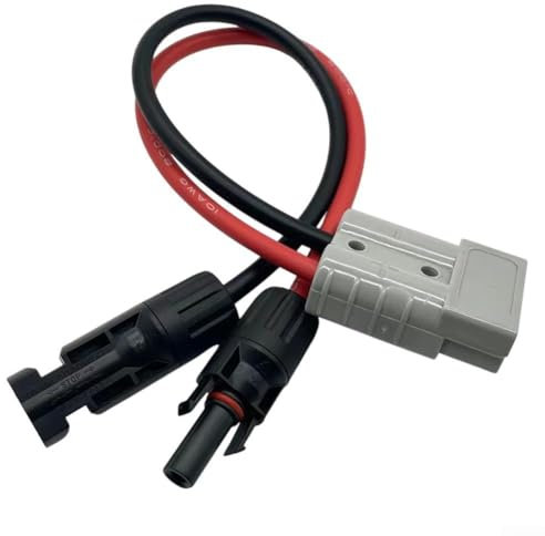 Nachhaltige Stromquelle, 30 cm, 50 A, für Anderson-Stecker auf Solarstecker-Lösung (1 bis 2)