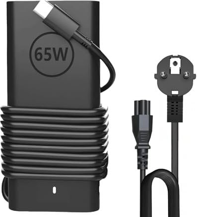 Nouveau 65W Dell Ordinateur Portable Chargeur,65W USB C Chargeur pour Dell Latitude 3440 3540 5420 5430 5440 5520 5530 5540 7330 7340 7400 7430 7440 XPS 13,Chromebook 3100,Type C Adaptateur Rapide