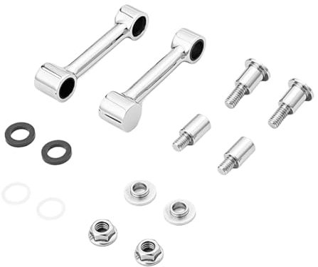 NVDERTA Kit de Support de Garde-Boue Avant chromé for Moto, Compatible avec Les fourches Springer et Harley Softail Springer FXSTS de 1993 à 2006.