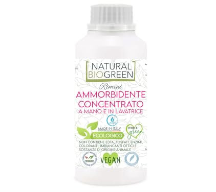 Naturalbiogreen Ökologischer Weichspüler, parfümfrei, hypoallergen, 100 ml
