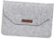 1PC Portable Laptop Sleeve Bag Light Grey Felt Pouch for Tablets Notebooks Shock Resistant Wear Resistant for Travel Storage Organized Carrying