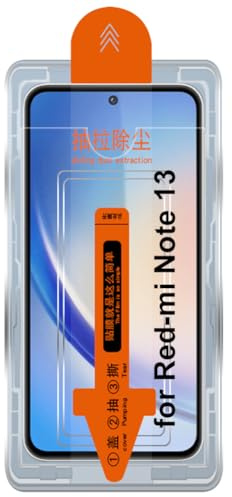 Kepuch Protector de Pantalla para Xiaomi Redmi Note 13 6.67 - Vidrio Templado con Herramienta de Auto Alineación