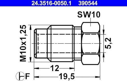 ATE 24.3516-0050.1 Überwurfschraube