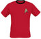 Star Trek Herren T-Shirt Uniforme, Rot (Rouge), S