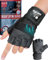 Nordic Lifting Trainings-Handschuhe mit 30cm Handgelenkstütze - Beste für Krafttraining - Geeignet für Herren & Damen - L, Schwarz