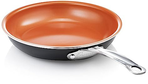 GOTHAM STEEL - Sartén 9.5, sartenes de Cobre Antiadherente con Revestimiento cerámico Duradero, sartenes antiadherentes Libres de PFOA
