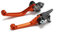 Motorrad Kupplungshebel Bremshebel,Hebel Billet Pivot für 125SX 150SX 150XC 200XC 200XC-W 450XC-F 505XC-F 125EXC 200EXC 250SX-F 450SX-F-Orange
