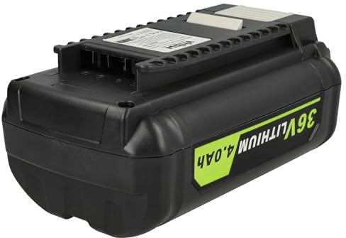 vhbw 1x Akku kompatibel mit Ryobi 40V Backpack Blower | 40V 500 CFM Jet Fan, 40V Lithium Brushless Werkzeug (4000 mAh, Li-Ion, 36 V)