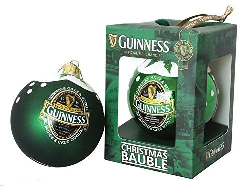 McLaughlin's Irish Shop Irischgrüne Guinness Weihnachtsbaumkugel
