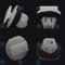 YOU.S Original 76882-3610A Radkasten Befestigungs Clips (10 Stück)