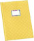 VELOFLEX 1342110 - Schulhefthülle, Hefthülle, Heftschoner, DIN A4, gedeckte PP-Folie, Bastnarbung, gelb, 25 Stück