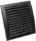 190x190mm Rejilla para Ventilación - Rejilla de Ventilación Regulable con Protección contra Insectos - Plástico ABS Antracita