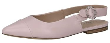 CAPRICE Damen Slingpumps aus Leder Spitz, Rosa (Lt.Purple Perl), 38.5 EU