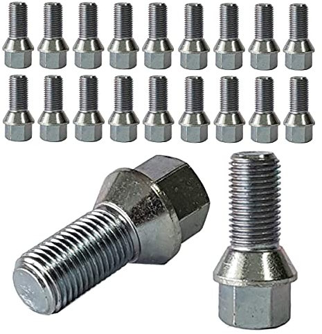 20 Boulons de roue M14x1,5 25mm conique 60° 20-KE141525