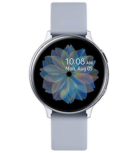 Samsung Galaxy Watch Active2 Explorer Edition, Fitnesstracker aus Aluminium, großes Display, ausdauernder Akku, wassergeschützt, 44 mm, inklusive 2x araree , Silber