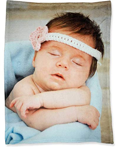 andisi Personalisierte Fotodecke mit Eigenem Benutzerdefinierte Decke Druck auf Nachfrage Flanell Decken für Sofa Angepasst DIY Dropshipping (100x150cm)