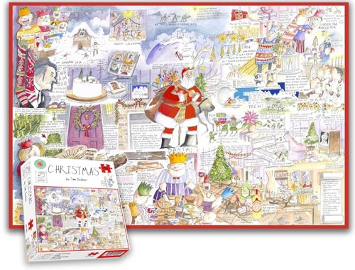 1000 Piece Jigsaw Puzzle - Christmas by Tim Bulmer -1000 Piece Jigsaw Puzzles for Adults - Hardest Jigsaw Puzzle, Festive Puzzle, Present