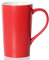 Smilatte Tazza da caffè extra large da 590 ml, M007, in ceramica, con manico, per papà, uomo, rosso
