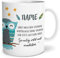 OWLBOOK® Personalisierte Tasse für Kinder Personalisiert Boho Eule Kinder Tasse Geschenke Geschenkideen für Kinder Junge Mädchen zum Geburtstag Schulanfang Kindertasse Keramik 300 ml