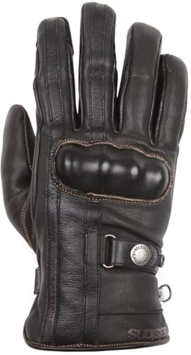 Helstons Burton Motorradhandschuhe, schwarz/Schoko, 12