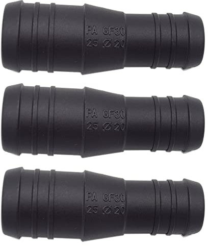 3 x YOU.S Original Schlauchverbinder Zwischenstück RGV Ø 25mm 20mm - Gerade Form - Reduzierer