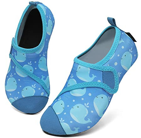 SAGUARO Calcetines Piscina Niño Surf Aqua Escarpines Niña Secado Rápido Antideslizante Zapatillas Deportivas Acuáticas Azulmarino 22/23 EU
