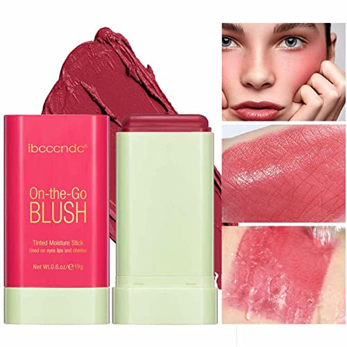 Crème Maquillage Blush, Crème teintée pour les joues mate pour peaux matures, fard à joues 0,6 oz pour les peaux matures - fard à joues crème longue tenue pour les joues Mineatig