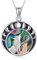 URONE Wolf Halskette Sterling Silber Wolf Mondphase Anhänger Halskette Wolf Schmuck Geschenke für Frauen