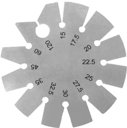 Angle Gauge Template Stainless Steel Round Shape Bevel Gauge Angle Finder for Woodworking Blades Chisels Planes