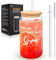 Joymaking Bicchieri con coperchio e cannucce per caffè freddo cola tè freddo tè freddo soda 17oz, bicchieri da long drink, regali di classe 5, regalo scolastico