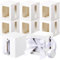 Harloon 36 Stück Becherboxen für Geschenke, transparente Geschenkverpackung, Box für den Versand, 325 ml, Rohlinge, Sublimationsbecher, Keramik, Kaffeetassen, Weinglasverpackung, Geschenkbox,