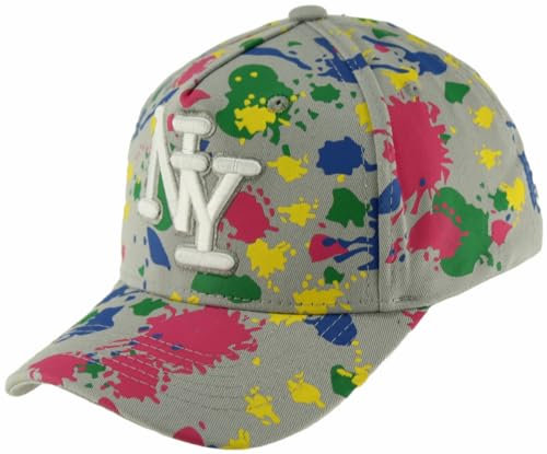 Royal Stallion Damen Splash NY Cotton Baseball Cap, grau, Einheitsgröße