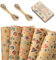 QOWUXHZ 5 Blätter Geschenkpapier Geburtstag Set 70X50Cm Geschenkpapier Kinder Mit Klebeband 2 Hanfseile Wrapping Paper Geschenk Papier Für Männer Frauen Mädchen Junge