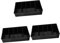 KALLORY 3st Kasse Handy Tischhalterung Handyhalterung Aufbewahrungskorb Tischdeckenklammern Kleiderboxen Aufbewahrung Handy Halter Paletten Geldfach Plastik Black