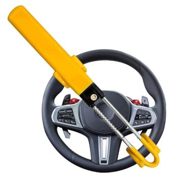 RAKTDA Für Dacia Lodgy 2012-2023 Auto Diebstahlsicherung Lenkradkralle Verstellbare Doppel Hakenschlösser Diebstahlschutz Lenkradsperre,A