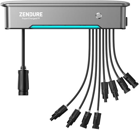 Zendure SolarFlow Hyper 2000, Entrée CA 1200W, Centrale électrique de Balcon avec entrée Solaire de 1800W, Micro-onduleur Intégré, Puissance de sortie de 1200 W