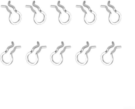 Edelstahl Bremsbelag Bremssattel Federklemmen für Fahrrad 10 Stück kompatibel mit SLX (Titan)