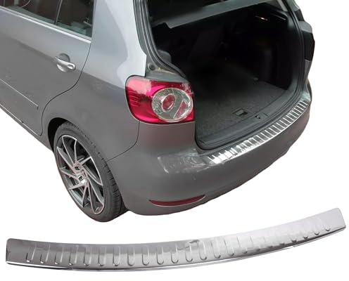 INLY Ladekantenschutz Stoßstangenschutz Heckschutz Edelstahl Chrom kompatible mit Golf Plus (2008-2014), Golf Alltrack (2010-2014)