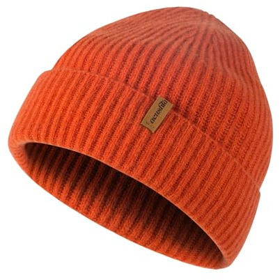 ACUSHLA 100% Merinowolle Beanie Herren Damen, Lockere Oversize Wintermütze | 100% Merinowolle Beanie, Weich, warm und atmungsaktiv für Winter, Outdoor, Skifahren, Wandern, Laufen und Radfahren