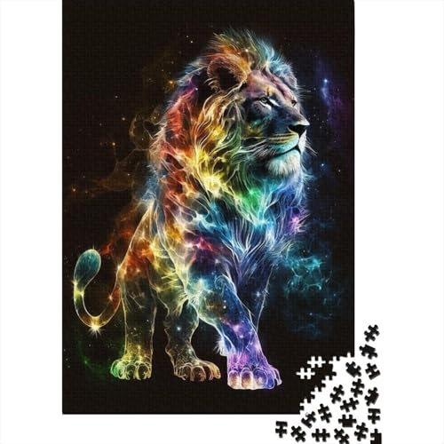 Jigsaw Puzzle for Adults Artistic Lion 1000 Piece Jigsaw Puzzles for Adults Wooden Puzzles for Adults & Home Decoration Puzzle Toys 1000pcs (75x50cm)