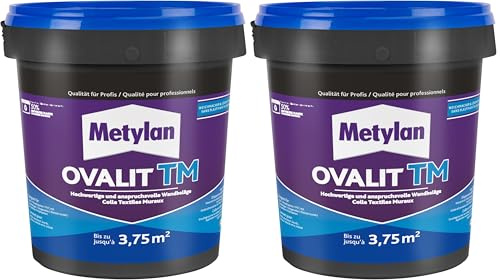 Metylan Ovalit TM Wandbelagskleber/Kleisterzusatz 750 g, OVT12 (Packung mit 2)