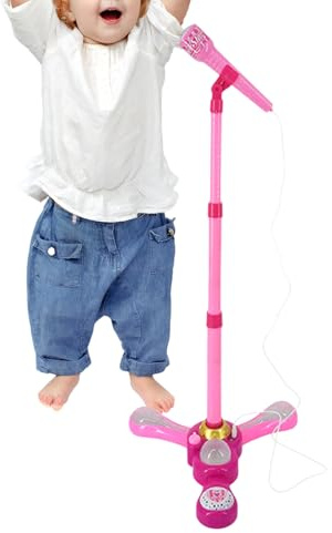 Mikrofonständer Für Kinder Bunte Drahtloses Spielzeug | Mikrofon Spielset Singen Spielzeuge Für Mädchen Kindergeburtstag Weihnachten Spielzimmer Reise Klassenzimmer Zuhause