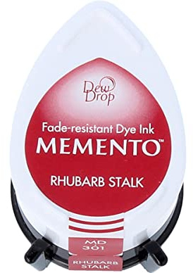 Memento Dew Drop Dye Ink Pad-Rhubarb