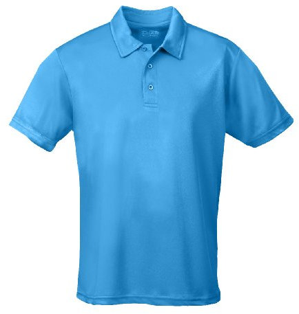 Just Cool AWD Breathable Polo Shirt, Blue, XX-Large, Sapphire Blue, XXL