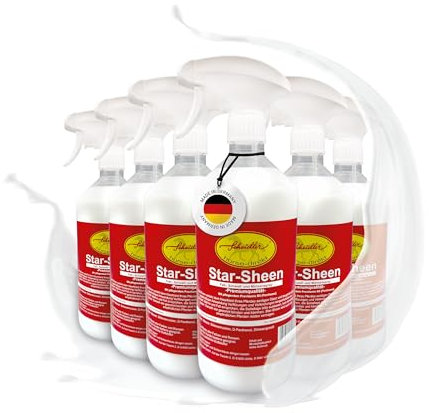 Scheidler horse-direkt Star-Sheen Mähnenspray für Pferde 6x1000ml – Langanhaltendes Schweifspray für brillanten Glanz - Leichtes Kämmen & Fellpflege – Natürliches Glanzspray Made in Germany